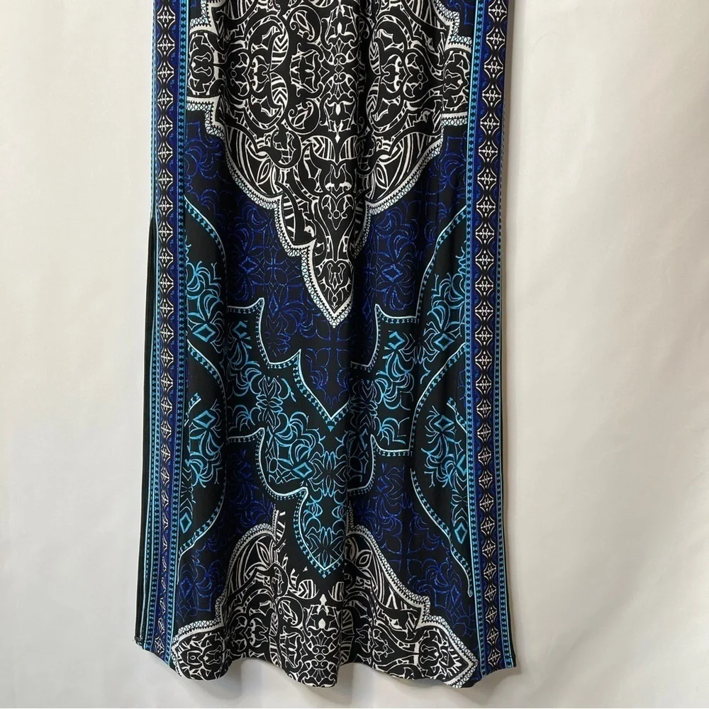 White House Black Market Women’s Halter Neck Bohemian Print Maxi Dress Size S - Picture 4 of 10